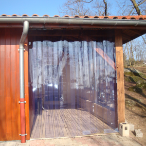 Lanières plastiques pvc souple transparentes