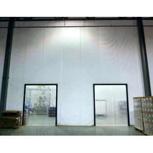 Rideau en PVC transparent pour l'industrie
