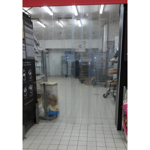 Porte à lamelles plastique pour le passage de personnel