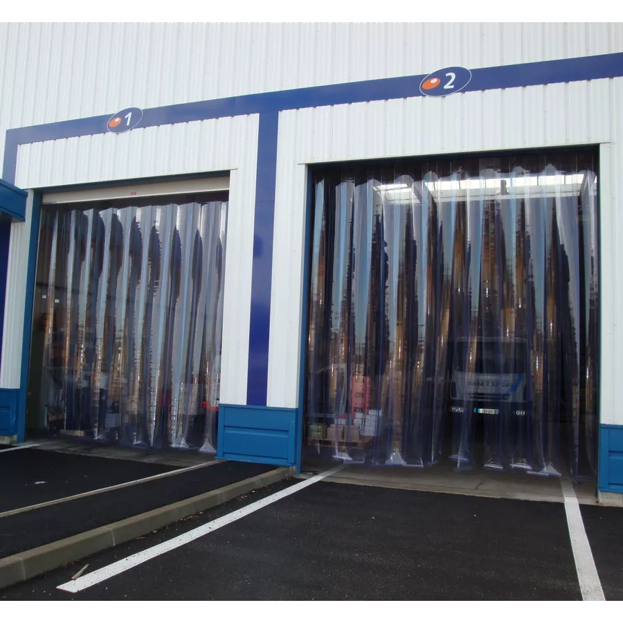 Porte à lanières souples pour quai de chargement