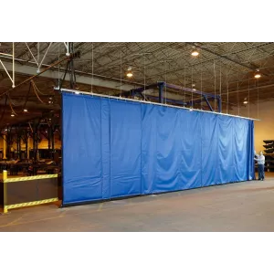 Rideau souple plastique coulissant