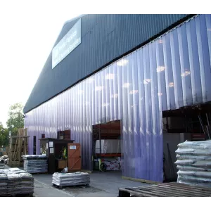 rideau à lanières acoustiques