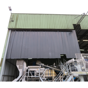 rideau à lanières acoustiques