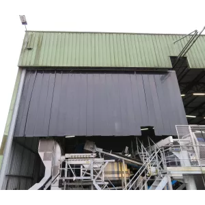 rideau à lanières acoustiques