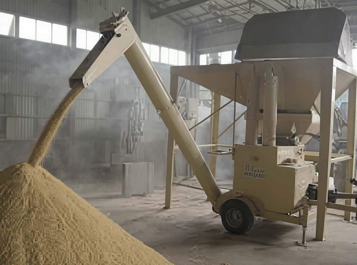 machine industrielle poussiere