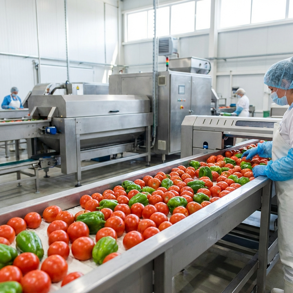 ligne de production agroalimentaire